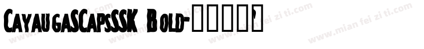 CayaugaSCapsSSK Bold字体转换